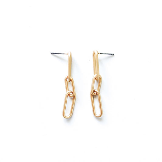 Paper Clip Link Earrings