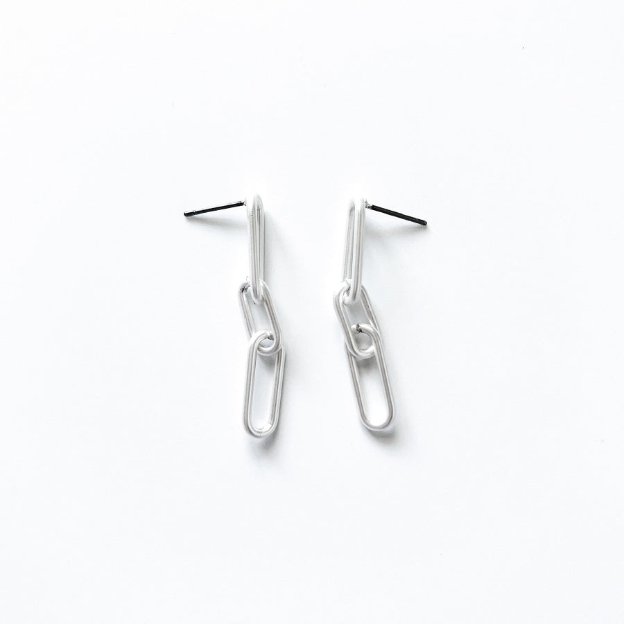 Paper Clip Link Earrings