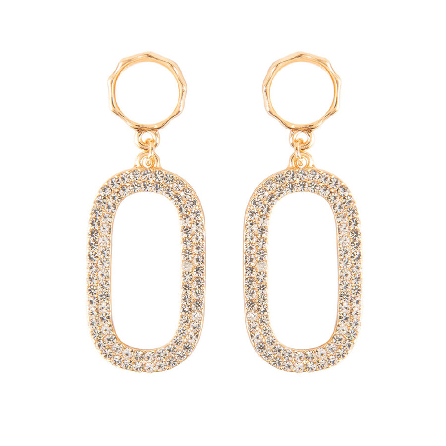 Diana Crystal Studded Dangles