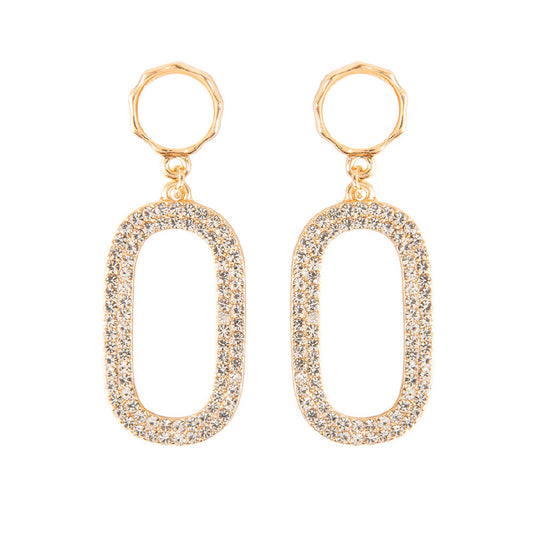 Diana Crystal Studded Dangles